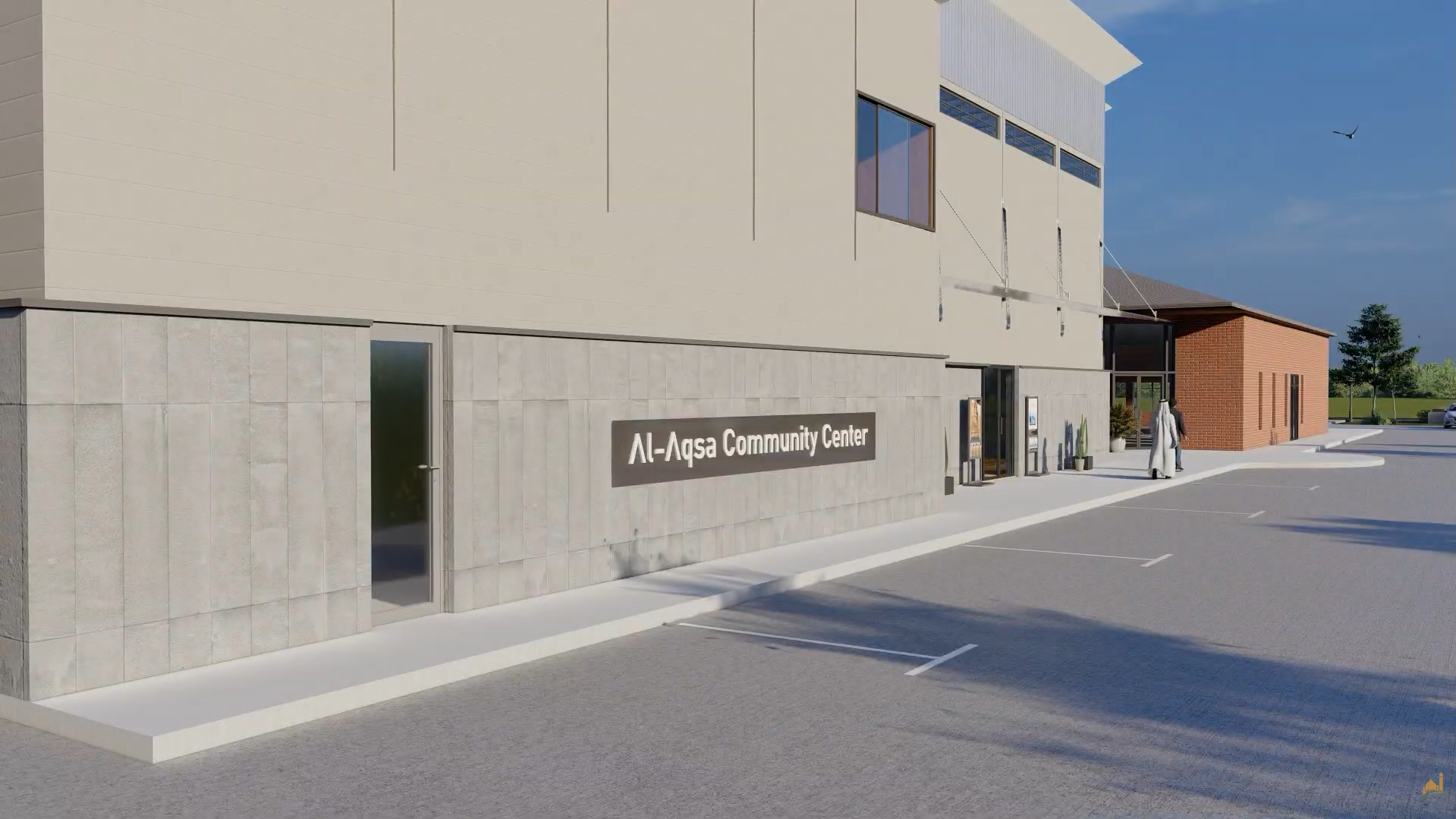 Main entrance rendering